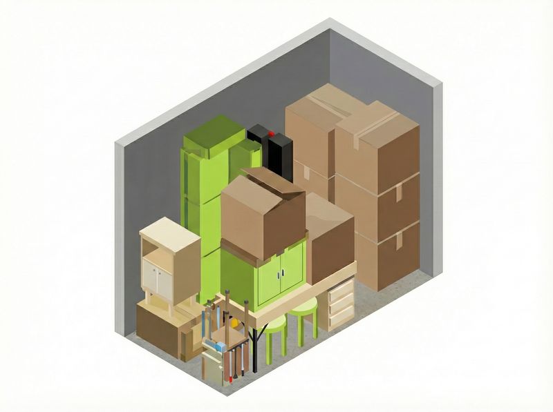 What fits in a 5 × 10 storage unit