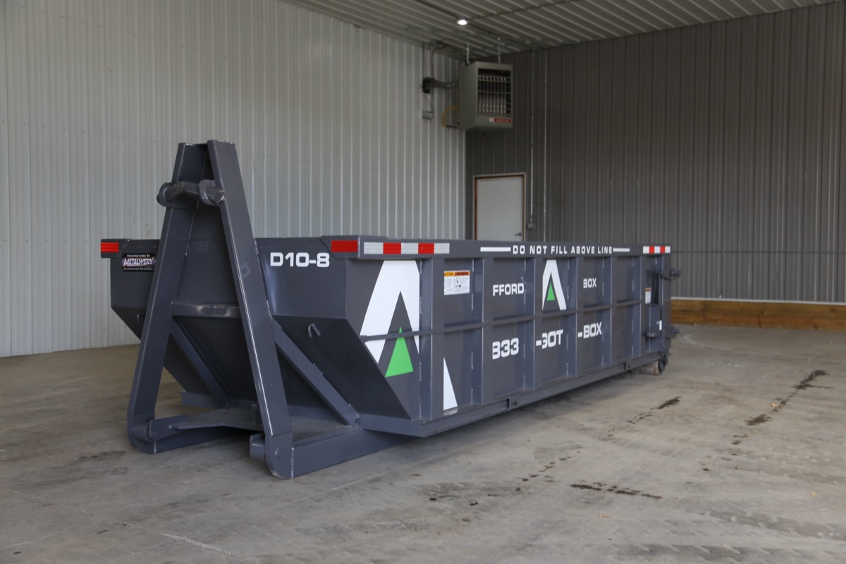 AffordABox 10 Yard roll-off dumpster